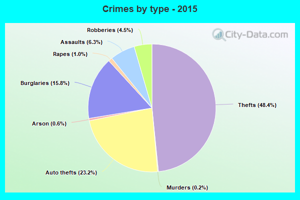 Crimes by type - 2015