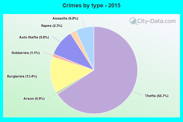 Crimes by type - 2015