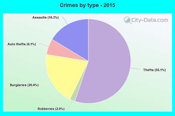 Crimes by type - 2015