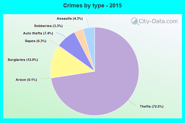 Crimes by type - 2015