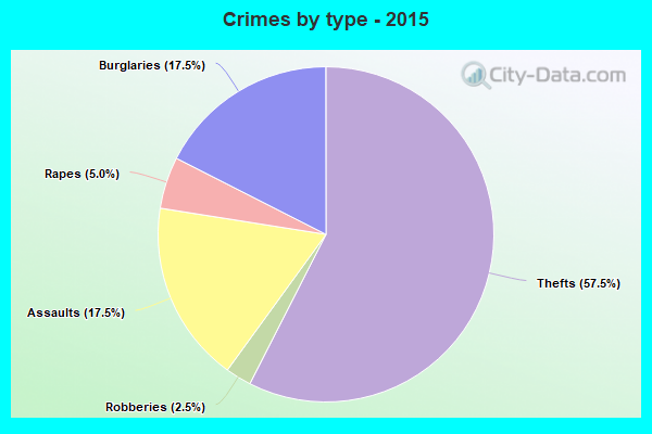 Crimes by type - 2015