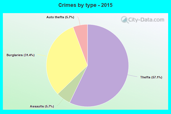 Crimes by type - 2015