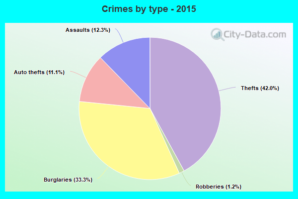 Crimes by type - 2015