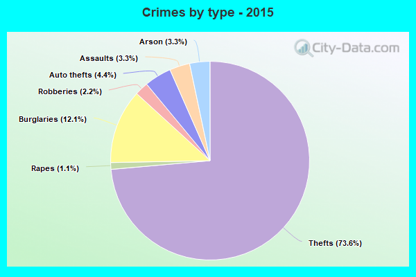 Crimes by type - 2015