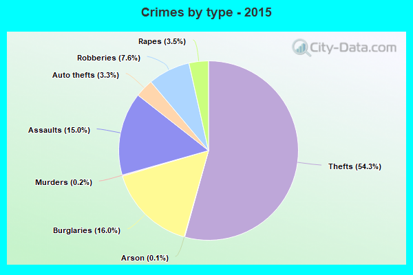 Crimes by type - 2015