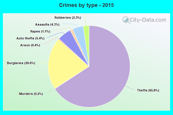 Crimes by type - 2015