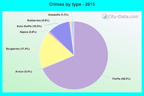 Crimes by type - 2015