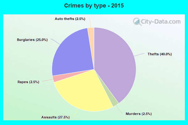 Crimes by type - 2015