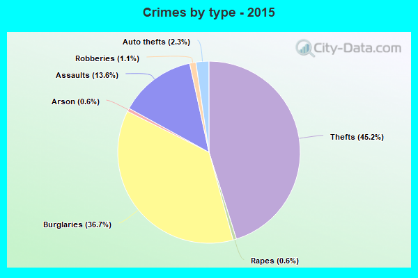 Crimes by type - 2015