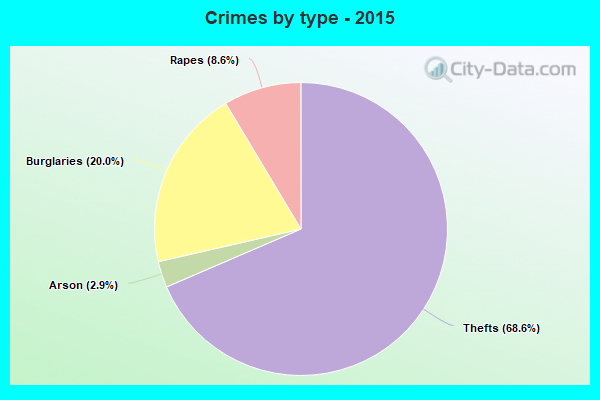 Crimes by type - 2015