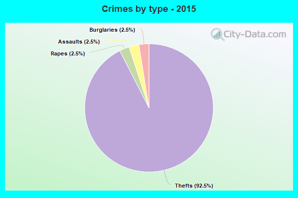 Crimes by type - 2015