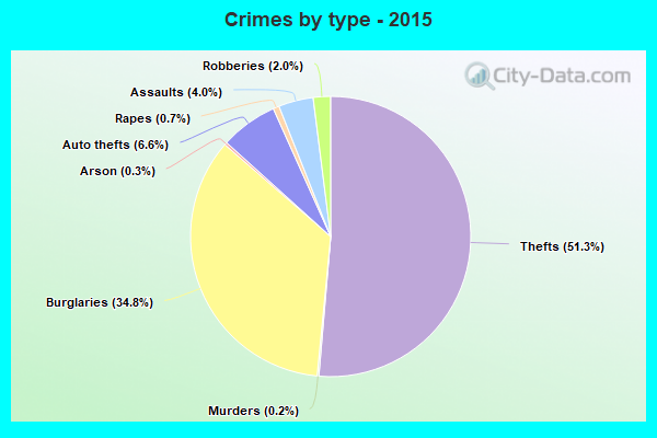 Crimes by type - 2015