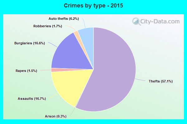 Crimes by type - 2015