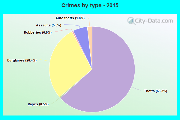 Crimes by type - 2015