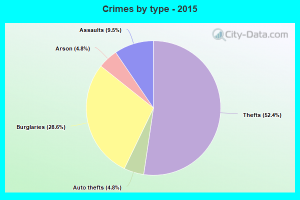 Crimes by type - 2015