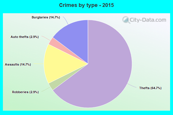 Crimes by type - 2015