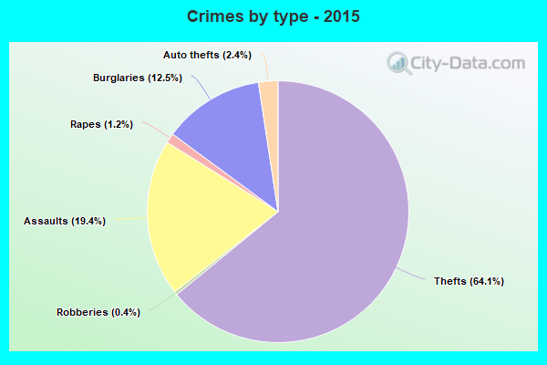 Crimes by type - 2015