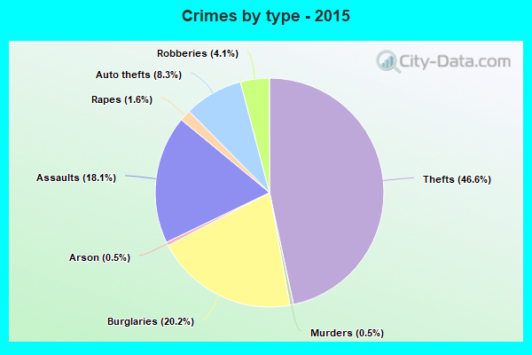 Crimes by type - 2015