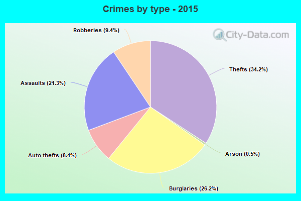 Crimes by type - 2015