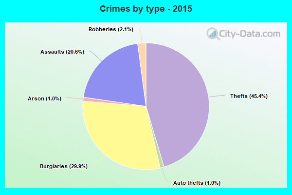 Crimes by type - 2015