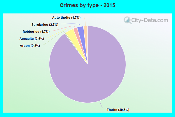 Crimes by type - 2015