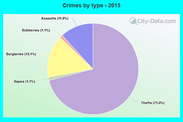 Crimes by type - 2015