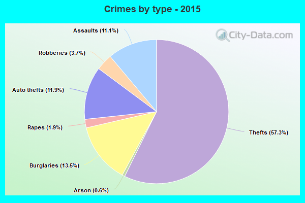 Crimes by type - 2015