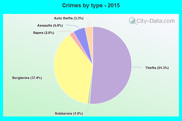 Crimes by type - 2015