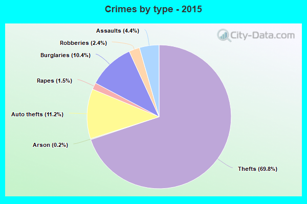 Crimes by type - 2015