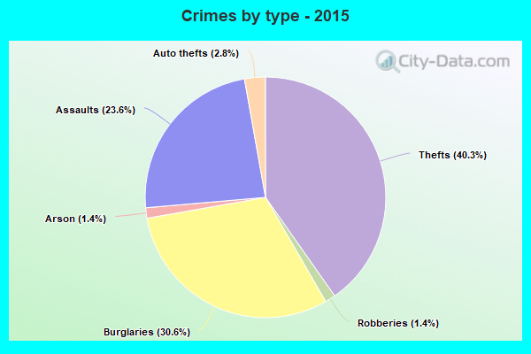 Crimes by type - 2015