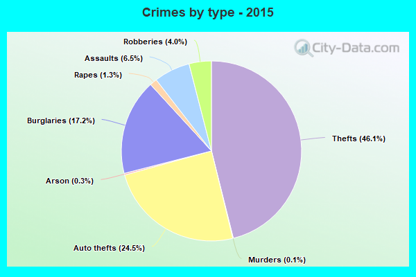 Crimes by type - 2015