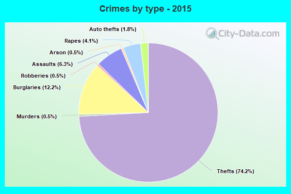 Crimes by type - 2015