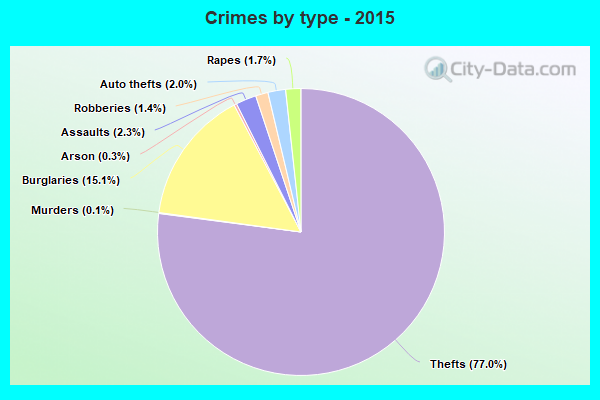 Crimes by type - 2015