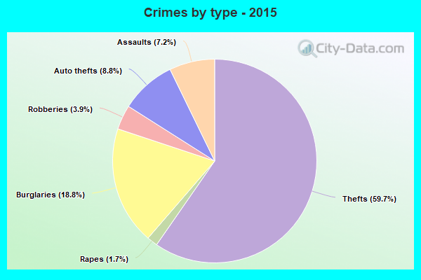 Crimes by type - 2015