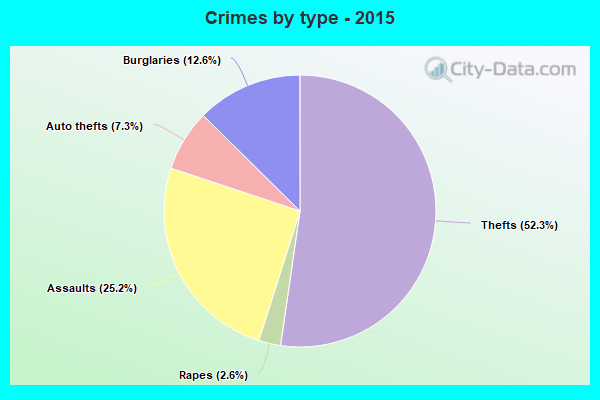 Crimes by type - 2015