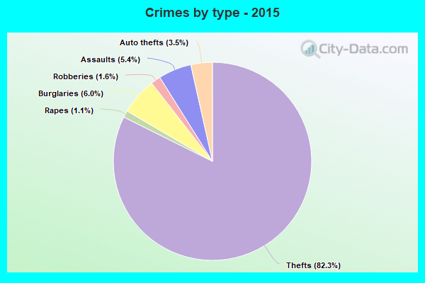 Crimes by type - 2015