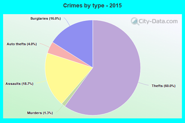 Crimes by type - 2015