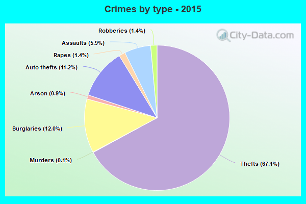 Crimes by type - 2015