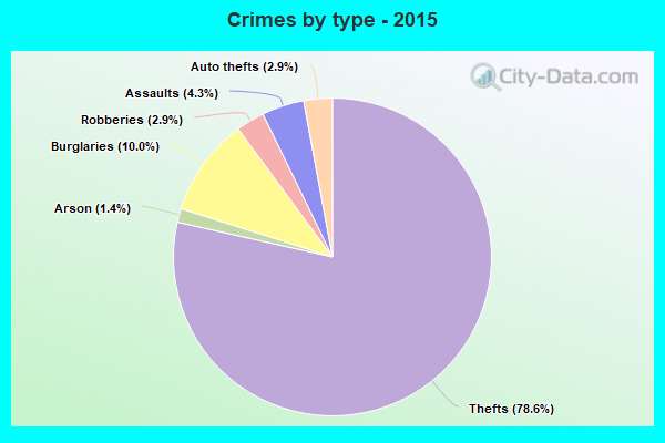 Crimes by type - 2015