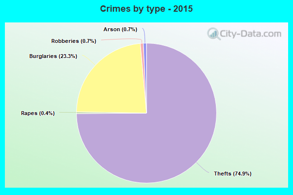 Crimes by type - 2015