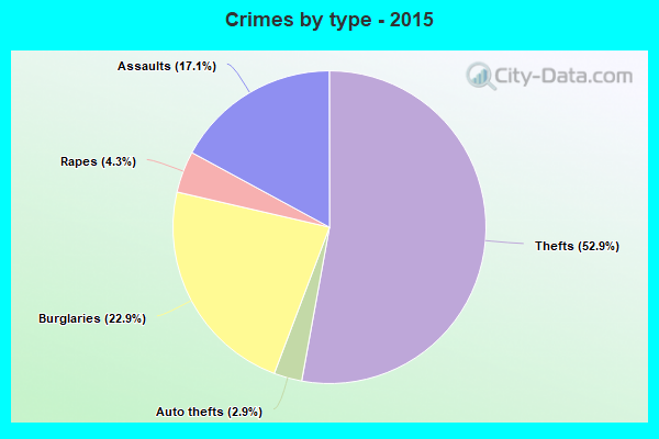 Crimes by type - 2015