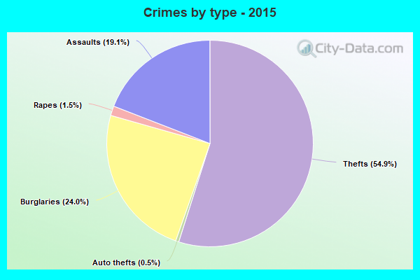 Crimes by type - 2015