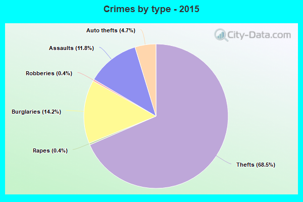 Crimes by type - 2015