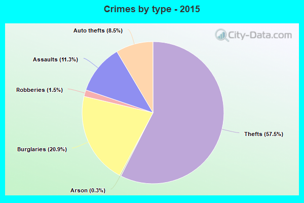 Crimes by type - 2015