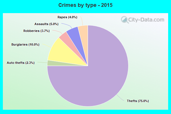 Crimes by type - 2015