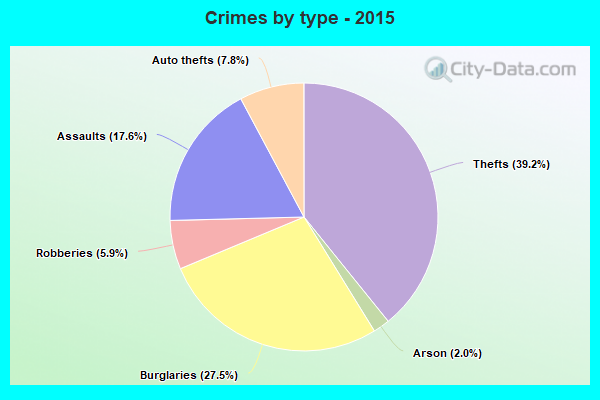 Crimes by type - 2015