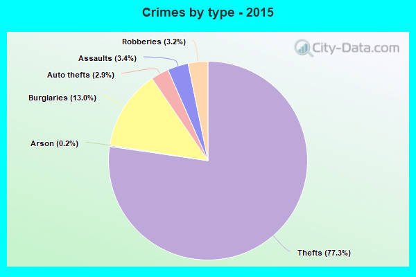 Crimes by type - 2015