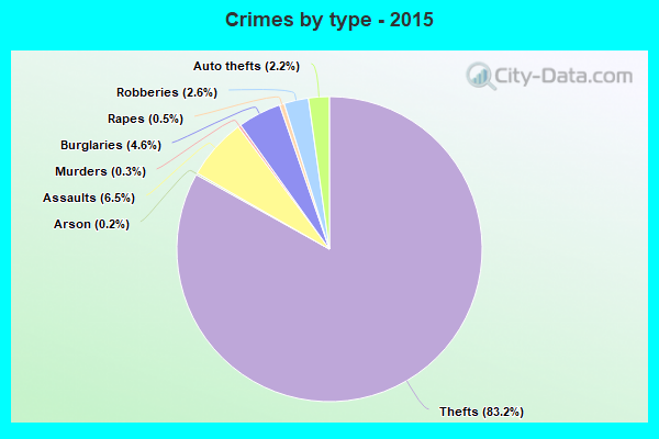 Crimes by type - 2015