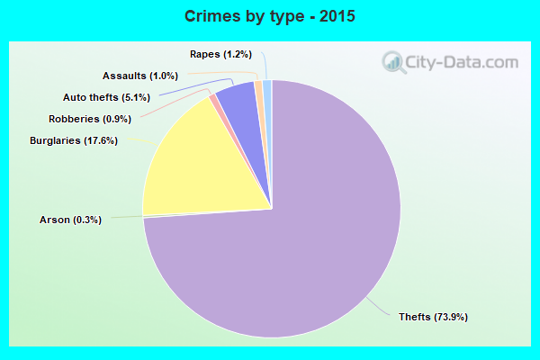 Crimes by type - 2015