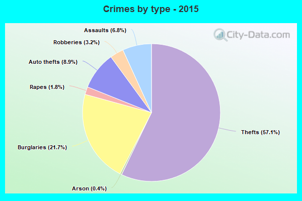 Crimes by type - 2015